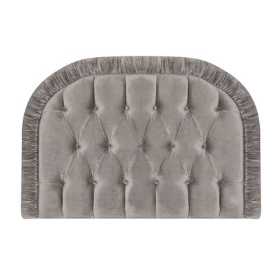 Carolyn Donnelly Eclectic Ruched Cotton Velvet Headboard thumbnail