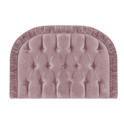 Carolyn Donnelly Eclectic Ruched Cotton Velvet Headboard thumbnail