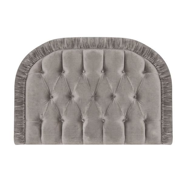 Carolyn Donnelly Eclectic Ruched Cotton Velvet Headboard
