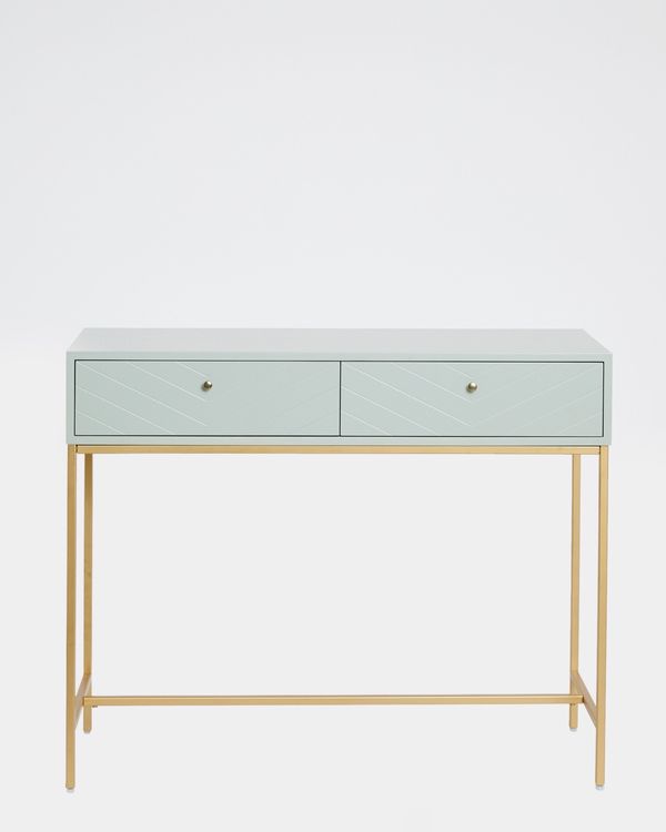 Carolyn Donnelly Eclectic Chevron Console Table