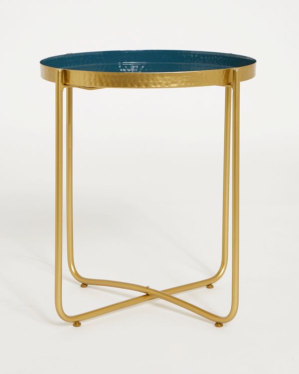 Carolyn Donnelly Eclectic Hammered Tray Table