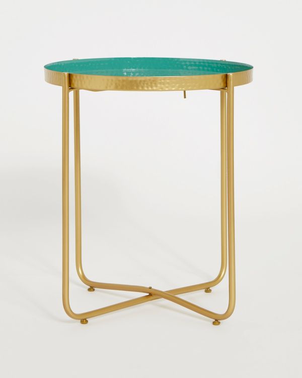 Carolyn Donnelly Eclectic Hammered Tray Table