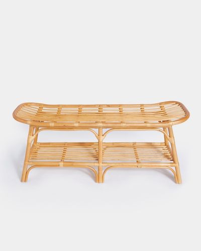 Carolyn Donnelly Eclectic Rattan Bench