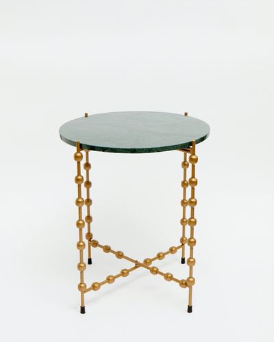 Carolyn Donnelly Eclectic Marble Accent Side Table thumbnail