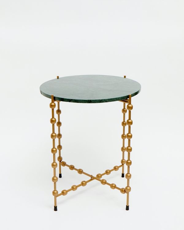 Carolyn Donnelly Eclectic Marble Accent Side Table