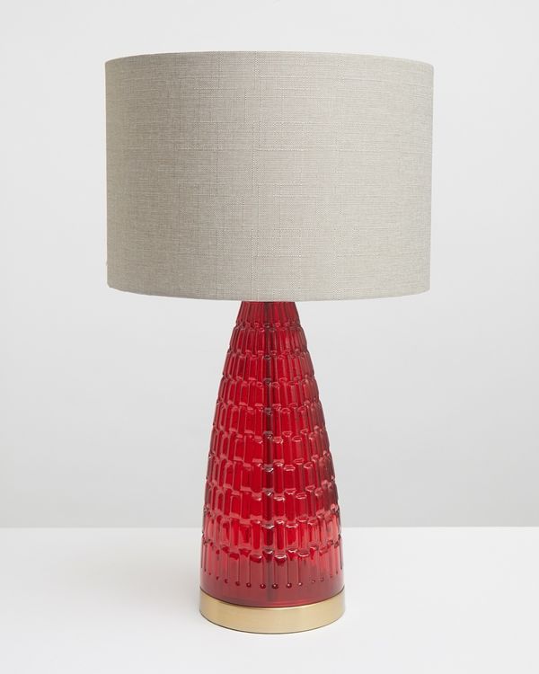 Carolyn Donnelly Eclectic Ripple Glass Lamp