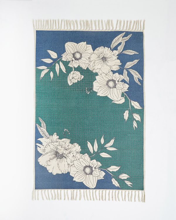 Carolyn Donnelly Eclectic Graphic Floral Rug