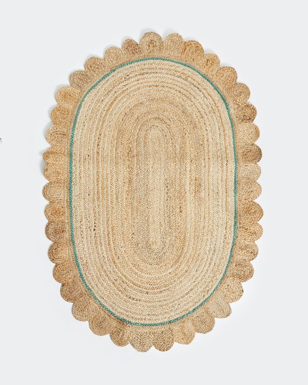 Carolyn Donnelly Eclectic Scallop Jute Rug