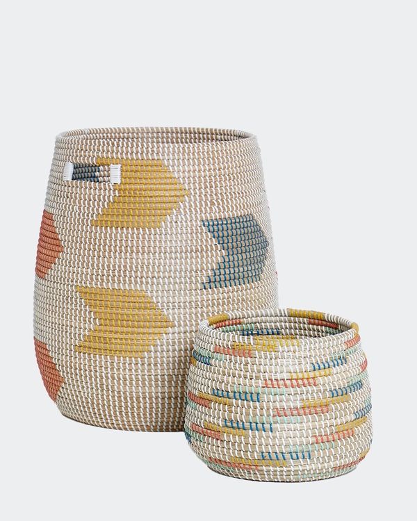 Carolyn Donnelly Eclectic Seagrass Storage Basket