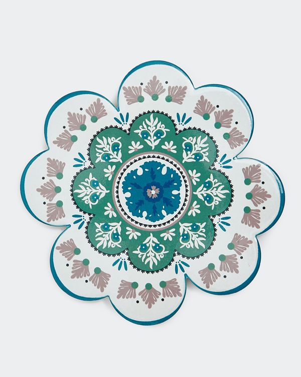 Carolyn Donnelly Eclectic Ceramic Scalloped Trivet