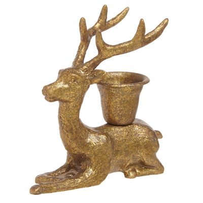Carolyn Donnelly Eclectic Deer Candlestick Holder thumbnail