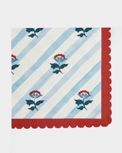 Carolyn Donnelly Eclectic Scalloped Paper Napkins - Pack Of 20
