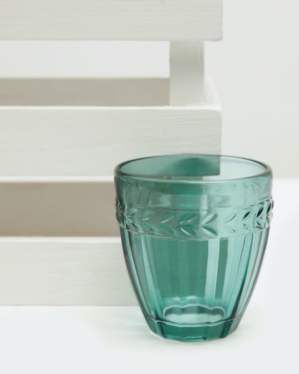 Carolyn Donnelly Eclectic Green Glass Tumbler