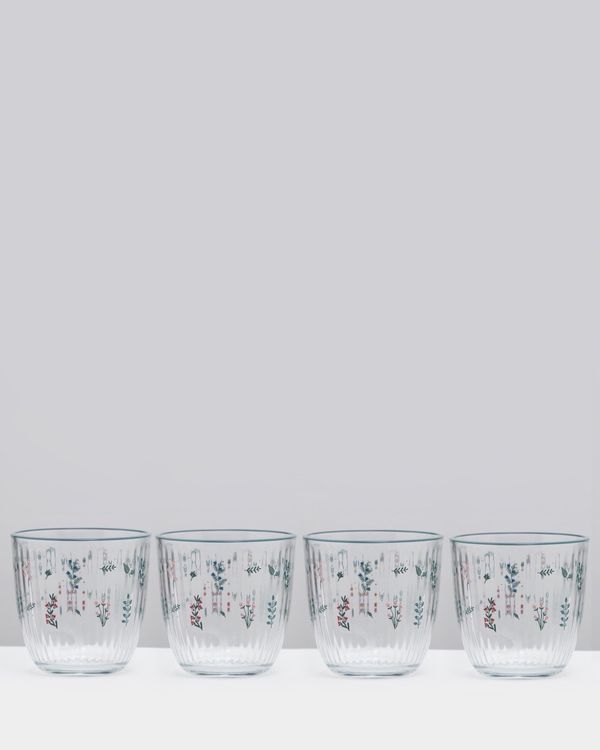 Carolyn Donnelly Eclectic Printed Tumbler (Set Of 4)