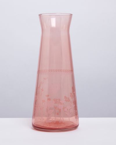Carolyn Donnelly Pink Floral Carafe