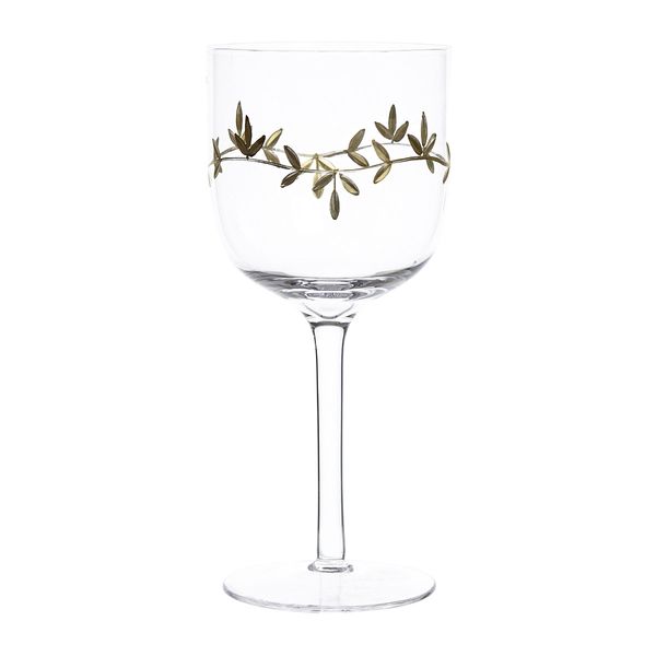 Carolyn Donnelly Eclectic Gold Leaf Wine Glass