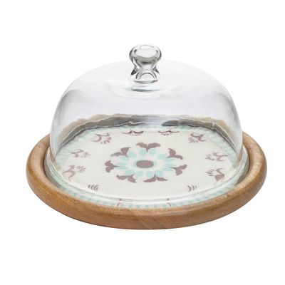 Carolyn Donnelly Eclectic Magnolia Cake Plate thumbnail