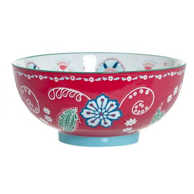 Carolyn Donnelly Eclectic Paisley Serving Bowl thumbnail