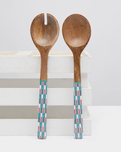 Carolyn Donnelly Eclectic Wooden Serving Spoons (Pack of 2) thumbnail