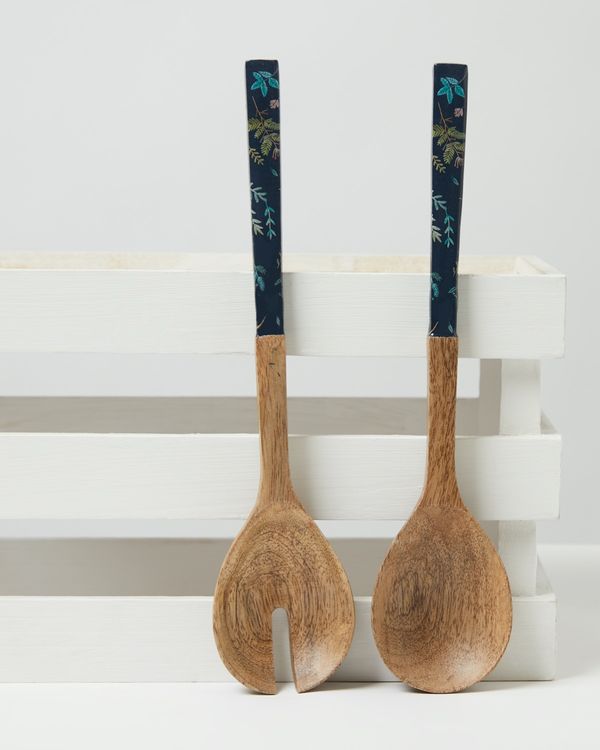 Carolyn Donnelly Eclectic Wooden Serving Spoons (Pack of 2)