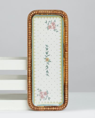 Carolyn Donnelly Eclectic Beaded Wooden Tray
