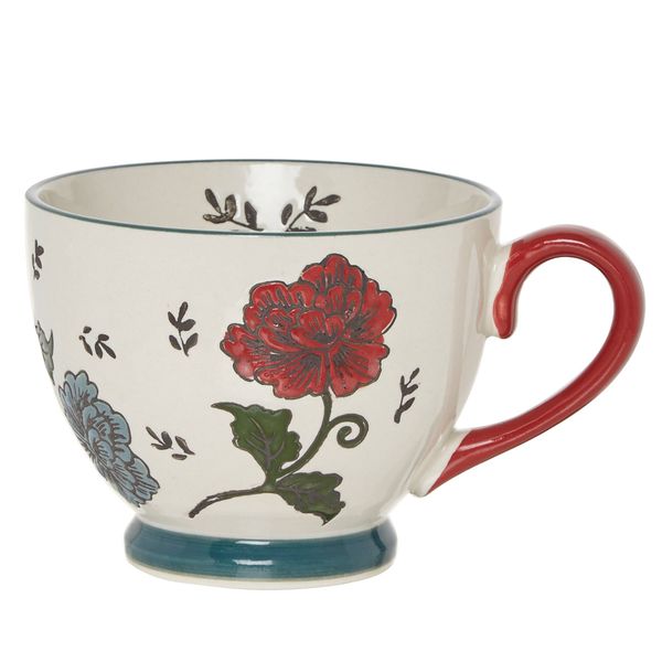 Carolyn Donnelly Eclectic Floral Footed Mug