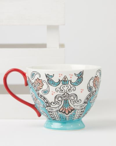 Carolyn Donnelly Eclectic Floral Painted Mug thumbnail