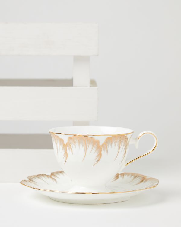 Carolyn Donnelly Eclectic Bone China Cup And Saucer