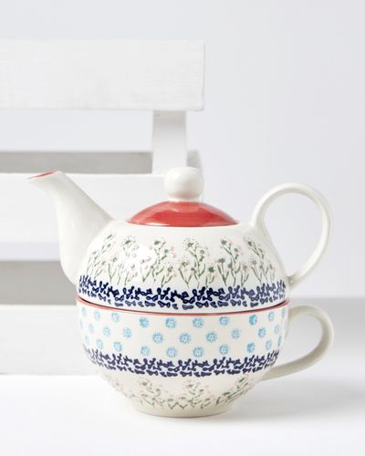 Carolyn Donnelly Eclectic Floral Ditsy Cup And Teapot Set thumbnail