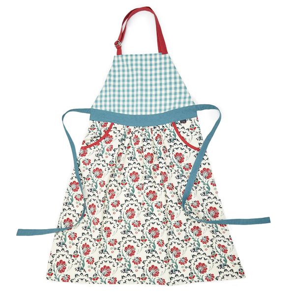Carolyn Donnelly Eclectic Gingham Floral Apron