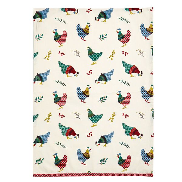 Carolyn Donnelly Eclectic Chicken Tea Towel