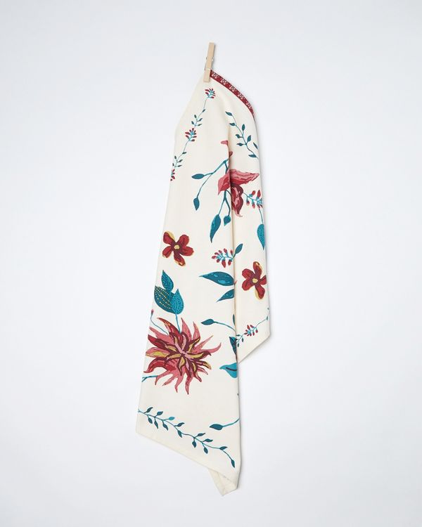 Carolyn Donnelly Eclectic Poppy Flat Weave Tea Towel
