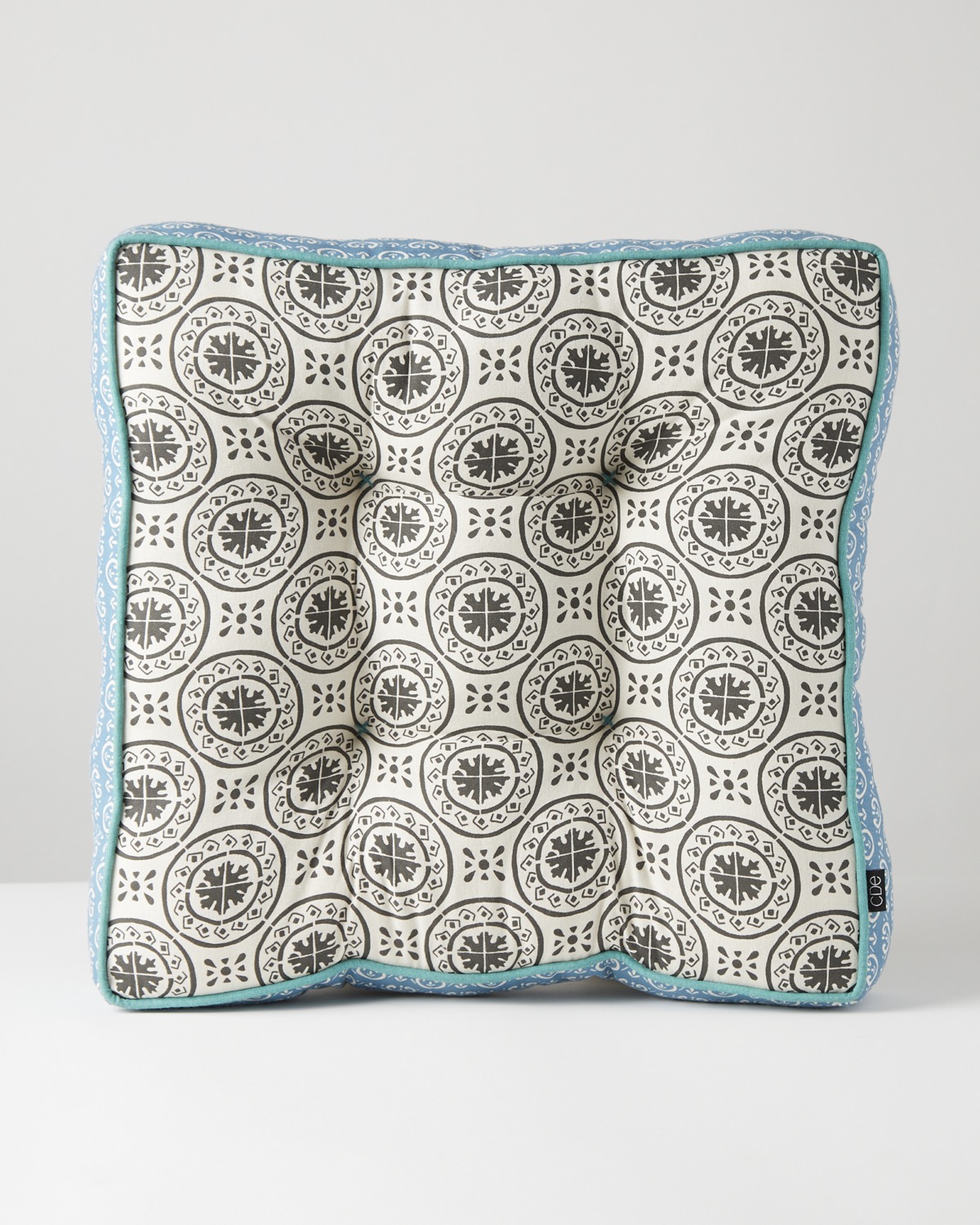 Carolyn Donnelly Eclectic Tile Print Cotton Seatpad thumbnail