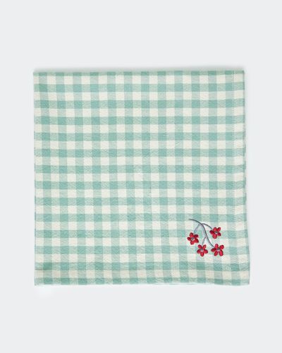 Carolyn Donnelly Eclectic Gingham Embroidered Napkin thumbnail