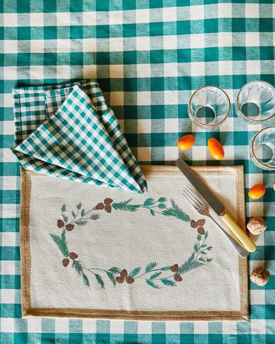 Carolyn Donnelly Eclectic Gingham Tablecloth