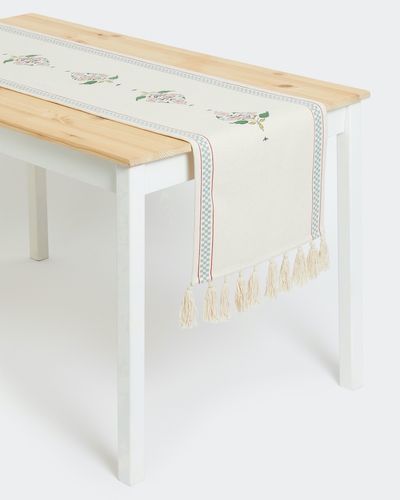 Carolyn Donnelly Eclectic Floral Check Runner