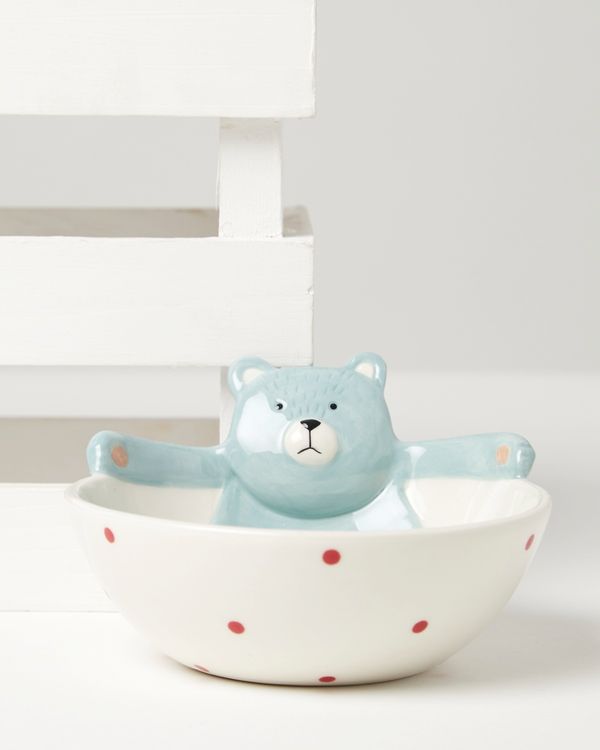 Carolyn Donnelly Eclectic Bear Ceramic Baby Bowl