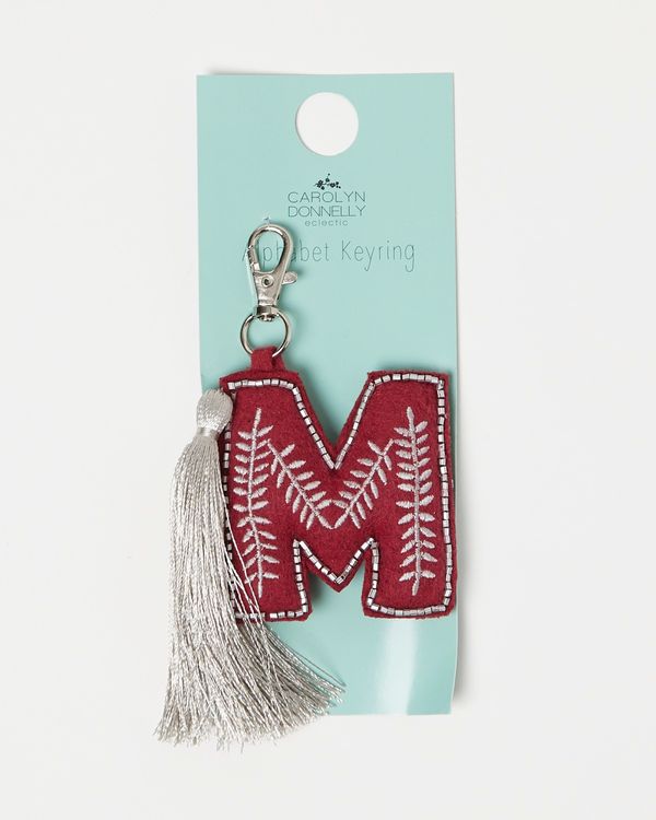 Carolyn Donnelly Eclectic Alphabet Key Ring
