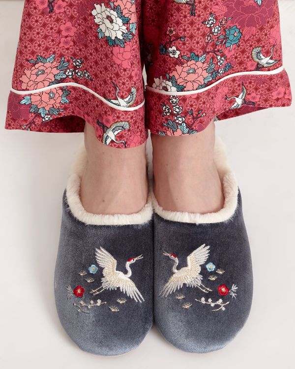 Carolyn Donnelly Eclectic Crane Slipper