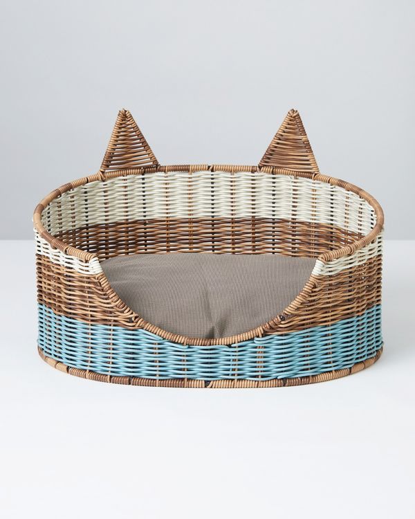 Carolyn Donnelly Eclectic Polyrattan Cat Bed With Ears