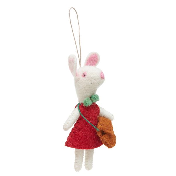 Carolyn Donnelly Eclectic Felt Rabbit With Satchel