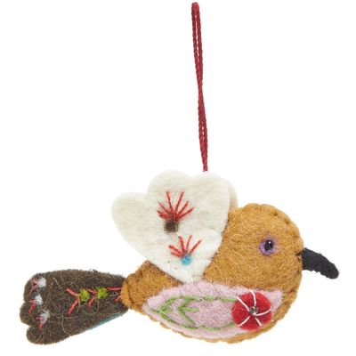 Carolyn Donnelly Eclectic Embroidered Felt Bird thumbnail