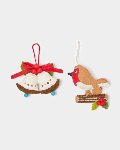 Carolyn Donnelly Eclectic Felt Decoration In Bag - Pack Of 2 thumbnail