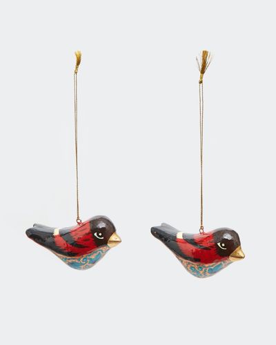 Carolyn Donnelly Eclectic Bird Decoration - Pack Of 2