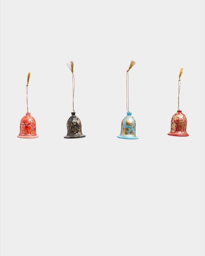 Carolyn Donnelly Eclectic Bell Decorations - Pack Of 4