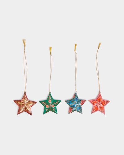 Carolyn Donnelly Eclectic Star Decoration - Pack Of 4