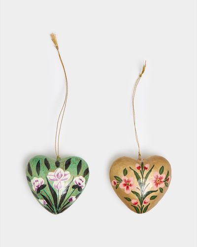 Carolyn Donnelly Eclectic Heart Decoration - Pack Of 2