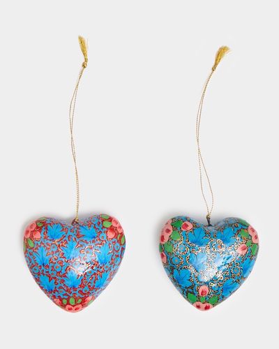 Carolyn Donnelly Eclectic Heart Decoration - Pack Of 2