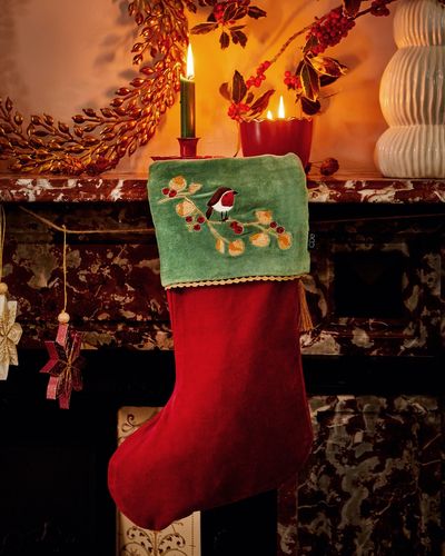Carolyn Donnelly Eclectic Robin Stocking
