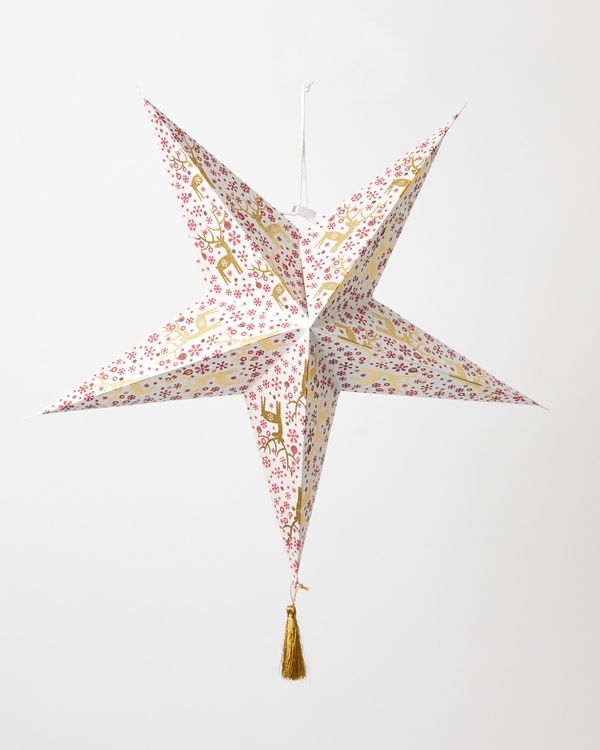 Carolyn Donnelly Eclectic Paper Star With Tassel